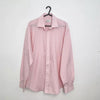 Vintage Yves Saint Laurent Mens Shirt Size L Pink Button-Up Long-Sleeve YSL