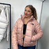 Preowned The North Face Womens Padded Puffer Jacket Size S Pink Outdoor TNF.