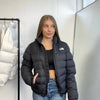 Preowned The North Face Womens 700 Down Puffer Jacket Size S Black TNF Winter