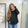 Preowned Retro Polo Ralph Lauren Womens Jumper Size S Loose Black Crew Sweater Heavy Knit