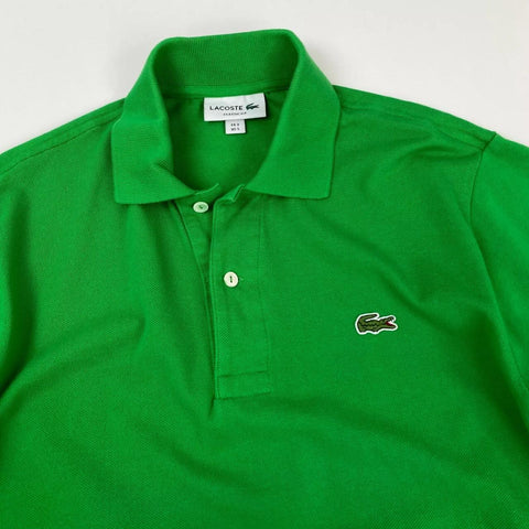 Preowned Lacoste Mens Basic Logo Polo Shirt Size FR3 / S Green Top Short-Sleeve.