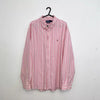 Polo Ralph Lauren Mens Striped Button-Up Shirt Size XXL Pink White L/S Summer.