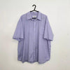 Vintage Yves Saint Laurent YSL Short-Sleeve Shirt Size XXL Purple Check Summer