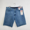 Wrangler Jeans Denim Shorts Mens Size W38 Blue Relaxed Fit Jorts *Deadstock*