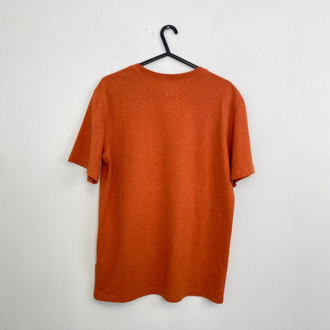 The North Face Heritage Basic T-Shirt Mens Size S Orange Summer Tee Crewneck TNF