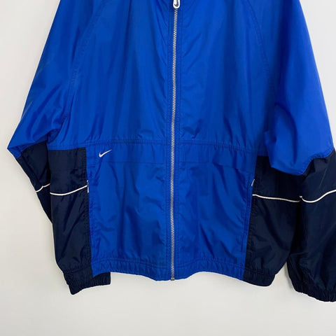 Vintage Nike Windbreaker Jacket Lightweight Mens Size M Blue/Navy Retro Swoosh. - Stock Union