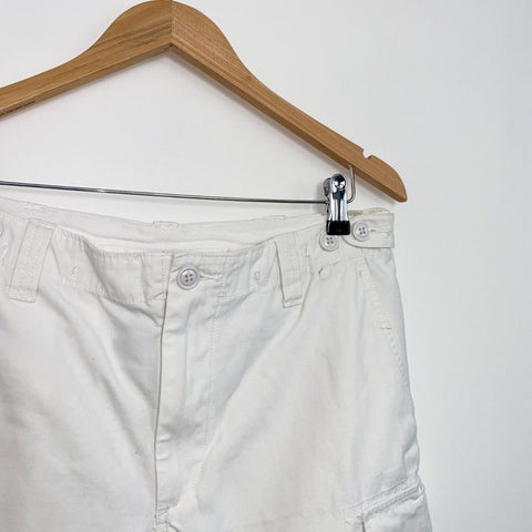 Polo Ralph Lauren Cargo Drill Shorts Mens Size 32 White Utility Summer.