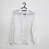 Ralph Lauren Sport Linen Button-Up Shirt Womens Size 8 White Preppy Summer Logo.