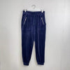 REISS Avril Velour Joggers Lounge Womens Size M Navy Comfort Tapered Pants.