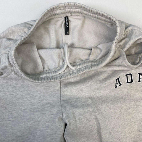 Adanola Ada Basic Logo Joggers Sweatpants Womens Size S Grey Heavyweight - Stock Union