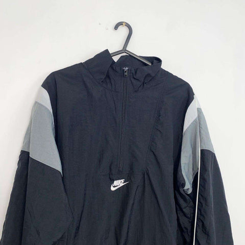 Nike Sportswear Woven Jacket Womens Size XS Black Pullover Track Center Swoosh - Stock Union