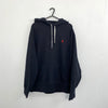 Polo Ralph Lauren Basic Hoodie Mens Size L Black Pullover Embroidered Logo.