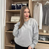 Lacoste Sport Womens Basic Sweatshirt Size FR4 / M Grey Crewneck Jumper Logo.