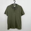 Preowned Lacoste Mens Basic Logo Polo Shirt Size FR3 / S Sage Green Collared Short-Sleeve