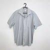 Preowned Vintage Yves Saint Laurent Mens YSL Short-Sleeve Shirt Size XL Grey Button-Up.