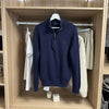 Polo Ralph Lauren Mens Quarter-Zip Jumper Size L Navy 1/4 Zip Pullover Knit.