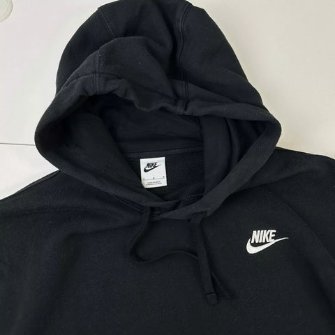 Nike Mens Essential Swoosh Oversized Hoodie Size M Black Pullover