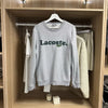 Lacoste Mens Basic Sweatshirt Size FR3 / S Grey Crewneck Spellout Sweat.