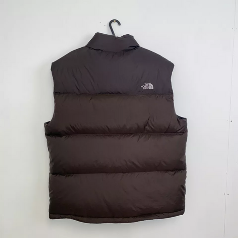 Vintage The North Face Puffer Gilet 700 Down Fill Vest Mens Size XL Brown TNF.